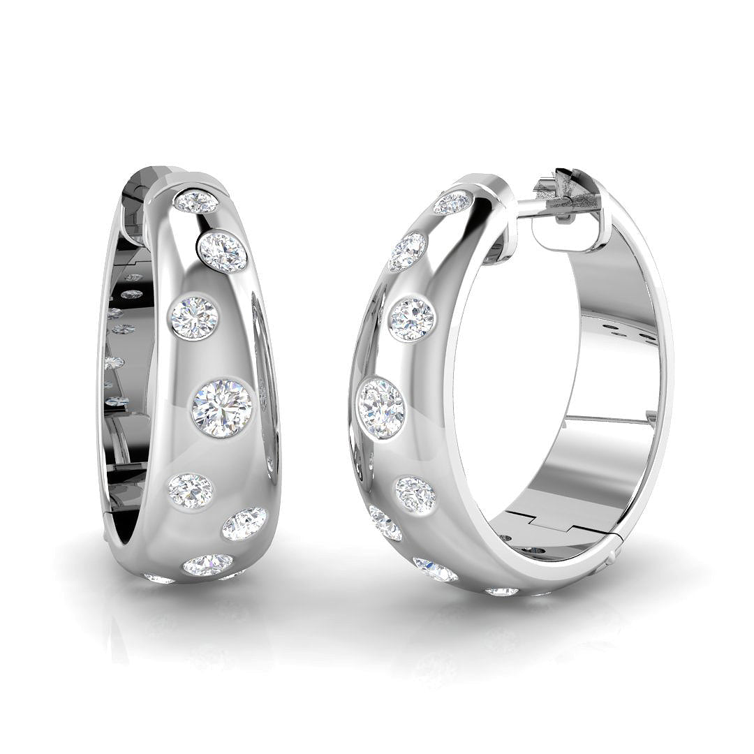 Hoop Earrings - Eriwy 0.5ct Gold Pure Radiance