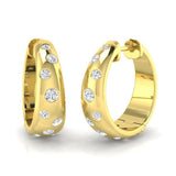 Hoop Earrings - Eriwy 0.5ct Gold Pure Radiance