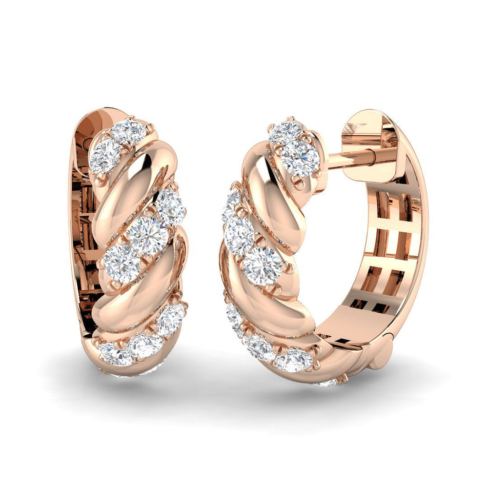 Hoop Earrings - Erkty 0.33ct Gold Pure Radiance