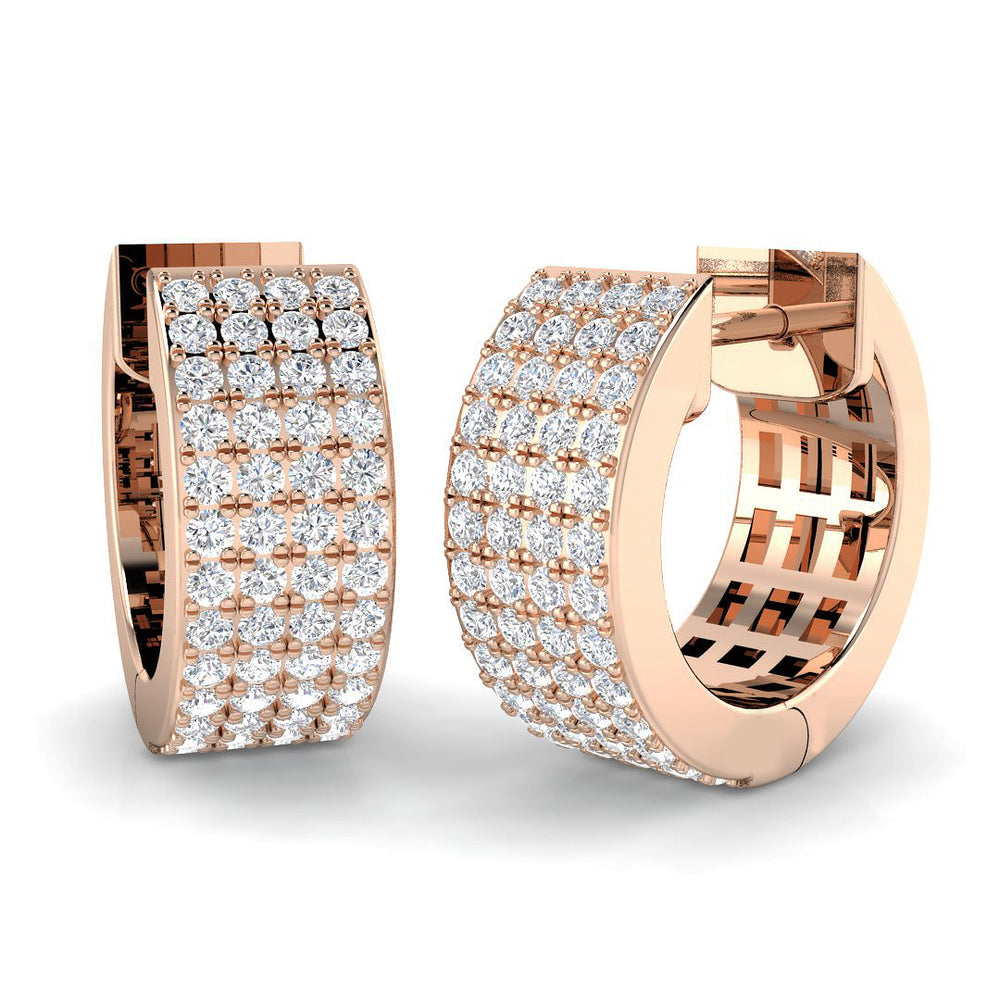 Hoop Earrings - Erkvy 0.5ct Gold Pure Radiance