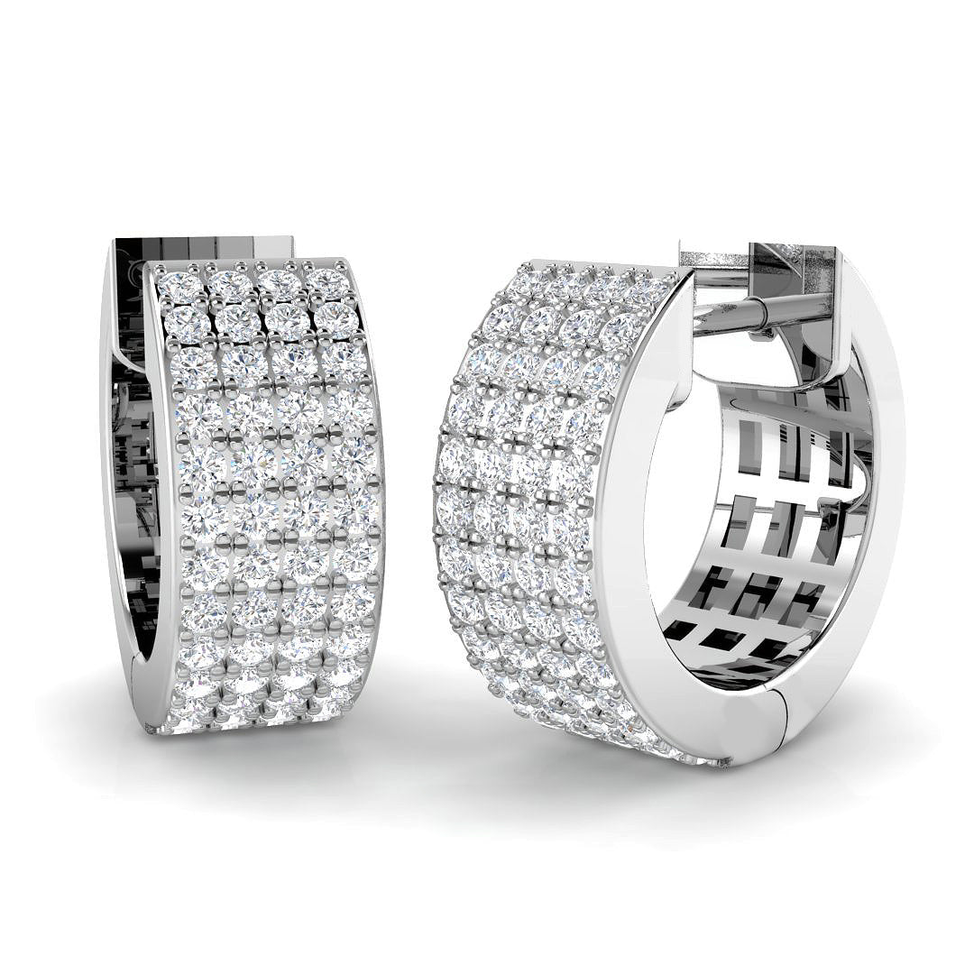 Hoop Earrings - Erkvy 0.5ct Gold Pure Radiance
