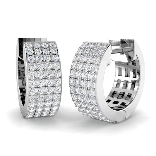 Hoop Earrings - Erkvy 0.5ct Gold Pure Radiance