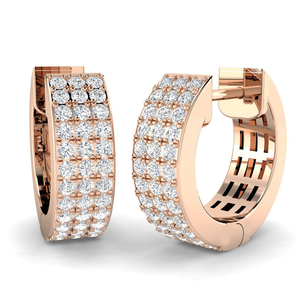 Hoop Earrings - Erkwy 0.5ct Gold Pure Radiance