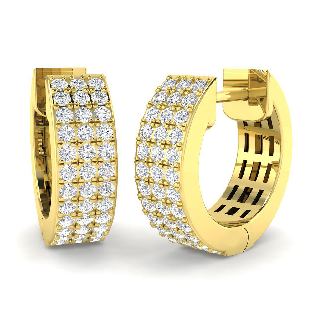 Hoop Earrings - Erkwy 0.5ct Gold Pure Radiance