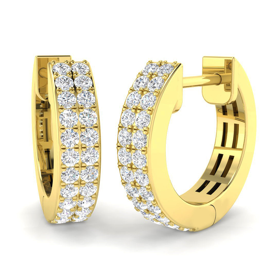 Hoop Earrings - Erlby 0.33ct Gold Pure Radiance