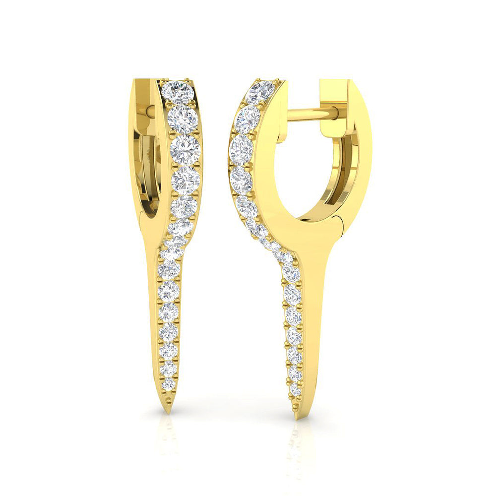 Hoop Earrings - Erly 0.5ct Gold Pure Radiance