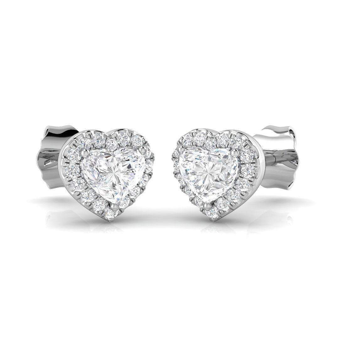 Elegant Honey Halo Diamond Earrings in Gold - 0.5ct to 1ct Luxury