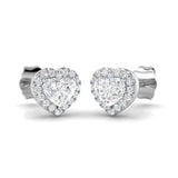 Elegant Honey Halo Diamond Earrings in Gold - 0.5ct to 1ct Luxury