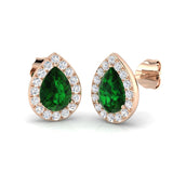 "Elegant 1.75ct Emerald Cut Diamond Earrings in Gold - Lucky Collection"