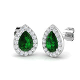 "Elegant 1.75ct Emerald Cut Diamond Earrings in Gold - Lucky Collection"