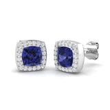 Elegant Pinky Tanzanite Diamond Earrings in Gold - 1.25ct to 3.5ct