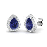 Eadie 1.5ct Gold Tanzanite Diamond Earrings - Luxury Jewelry Elegance