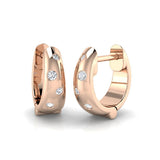 Hoop Earrings - Chase 0.1ct Gold Cosmic Luxury