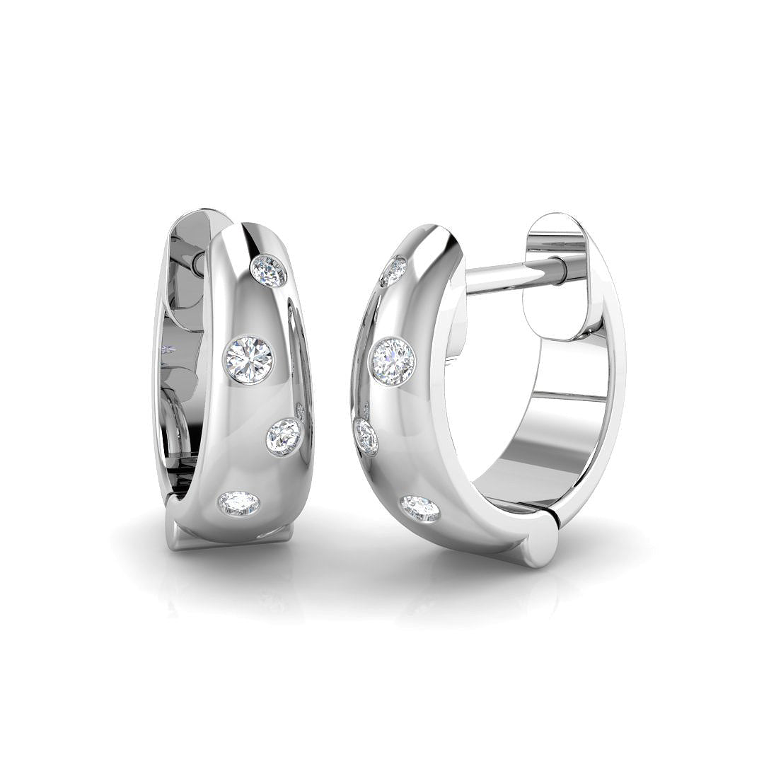 Hoop Earrings - Chase 0.1ct Gold Cosmic Luxury