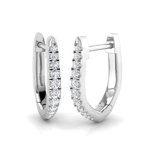 Hoop Earrings - Aloe 0.1ct Gold Pure Elegance