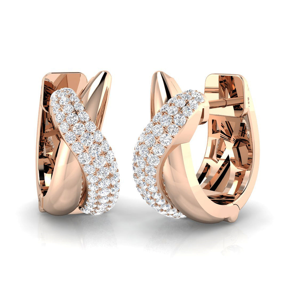 Hoop Earrings - Cliff 0.33ct Gold Pure Splendor