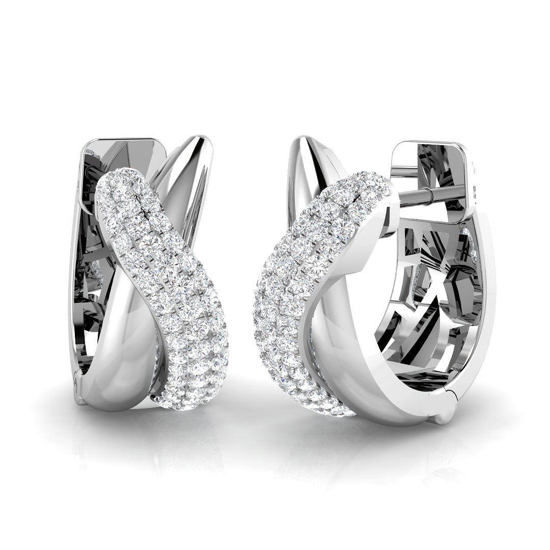 Hoop Earrings - Cliff 0.33ct Gold Pure Splendor