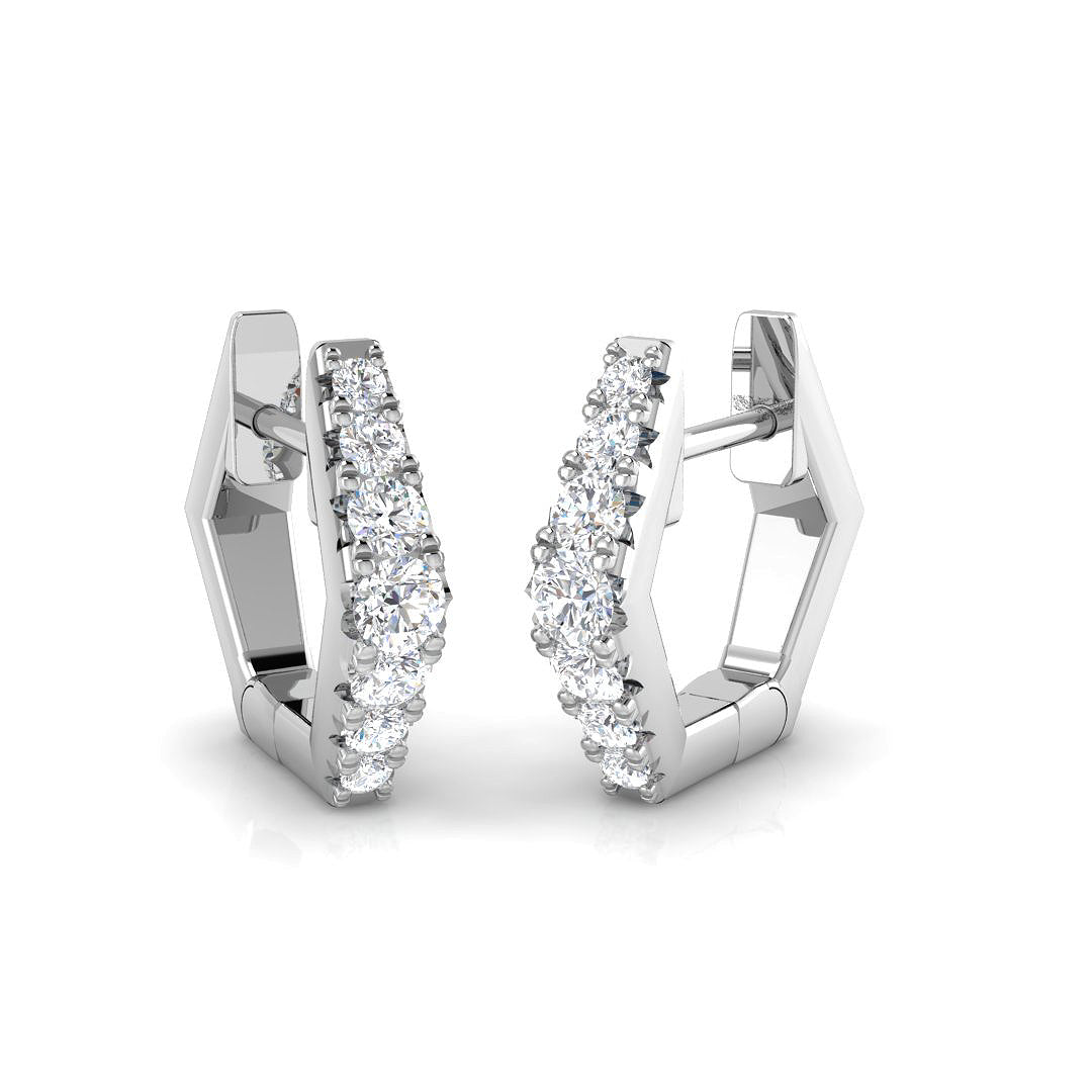 Hoop Earrings - Aspen 0.25ct Gold Pure Elegance