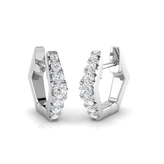 Hoop Earrings - Aspen 0.25ct Gold Pure Elegance
