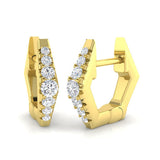 Hoop Earrings - Cloud 0.15ct Gold Minimalist Grace