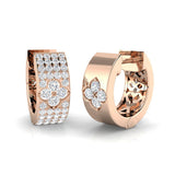 Hoop Earrings - Lushy 0.5ct Gold Diamond Luxury Jewelry