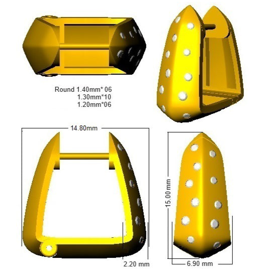 Natural & Lab-Grown Diamond Round Cut Flush Setting Hoop Earrings | 0.20Ct Total