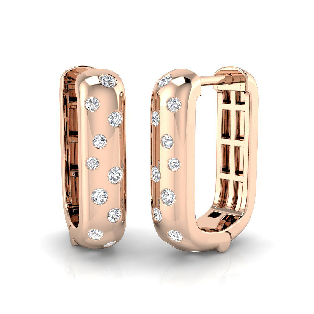 Hoop Earrings - Comet 0.25ct Gold Cosmic Grace