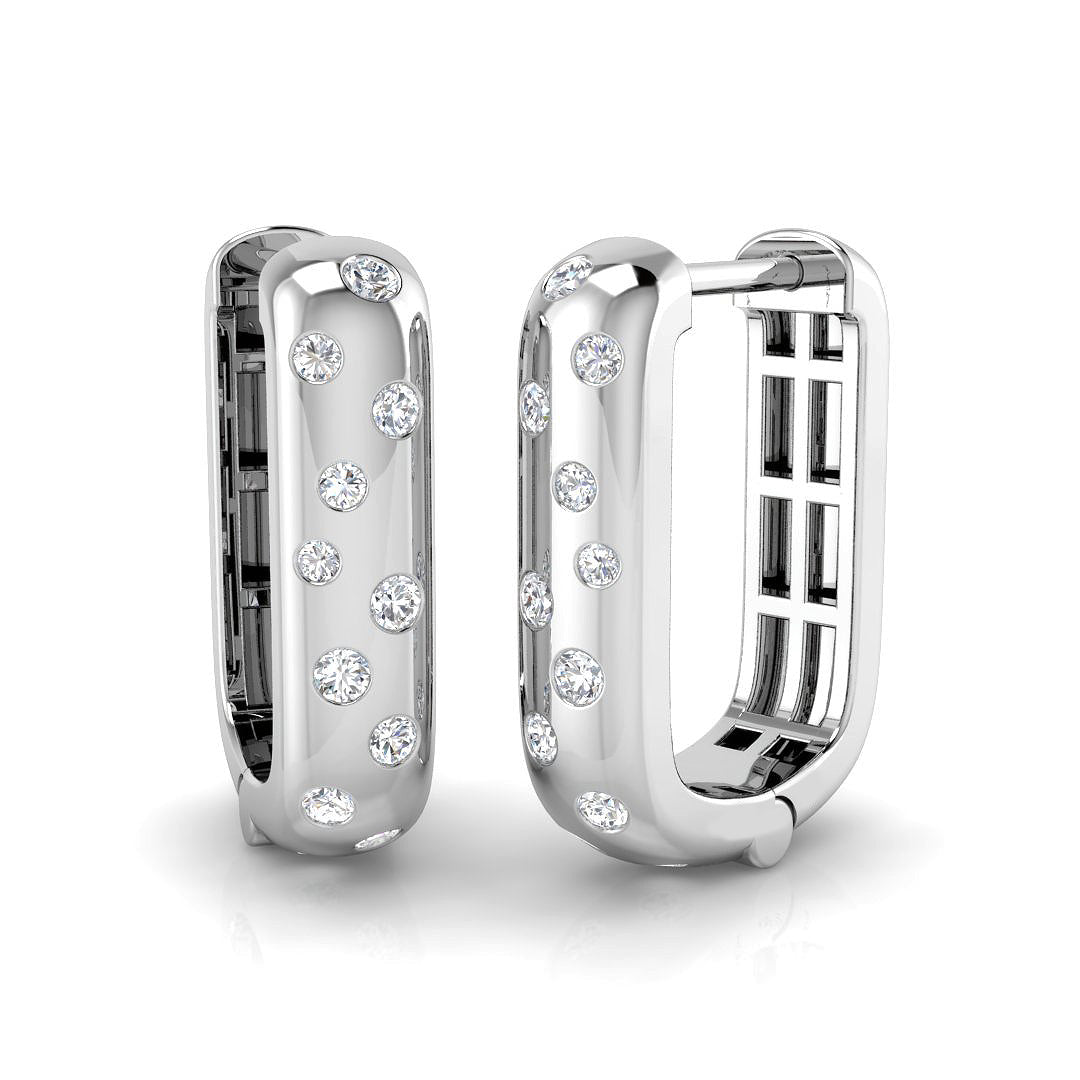 Hoop Earrings - Comet 0.25ct Gold Cosmic Grace