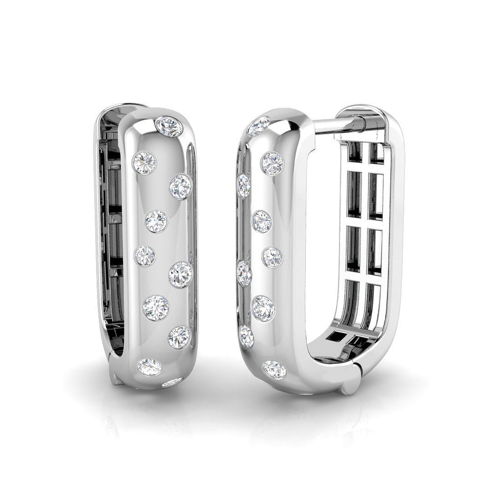 Hoop Earrings - Comet 0.25ct Gold Cosmic Grace