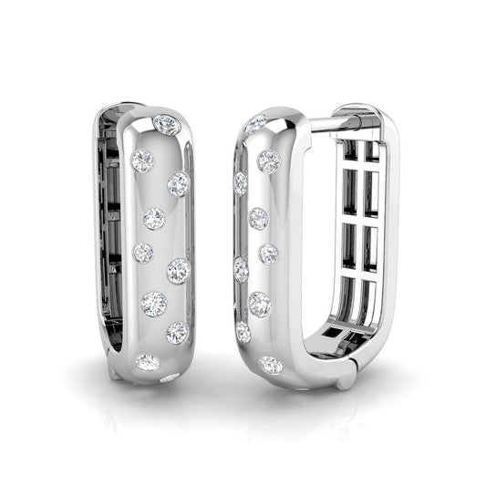 Hoop Earrings - Comet 0.25ct Gold Cosmic Grace