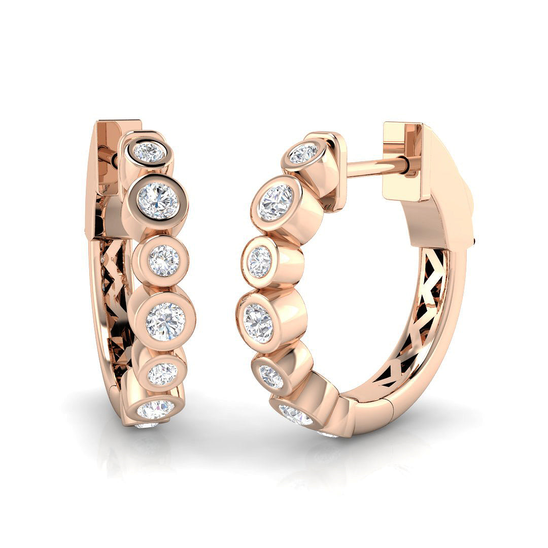 Hoop Earrings - Crisp 0.33ct Gold Pure Splendor