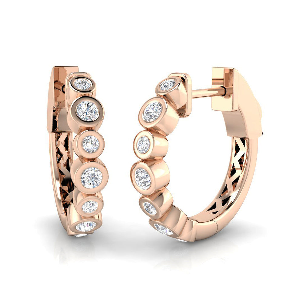 Hoop Earrings - Crisp 0.33ct Gold Pure Splendor