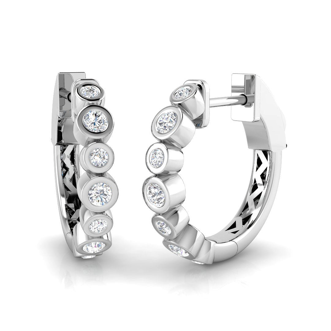 Hoop Earrings - Crisp 0.33ct Gold Pure Splendor