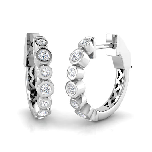 Hoop Earrings - Crisp 0.33ct Gold Pure Splendor