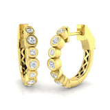 Hoop Earrings - Crisp 0.33ct Gold Pure Splendor