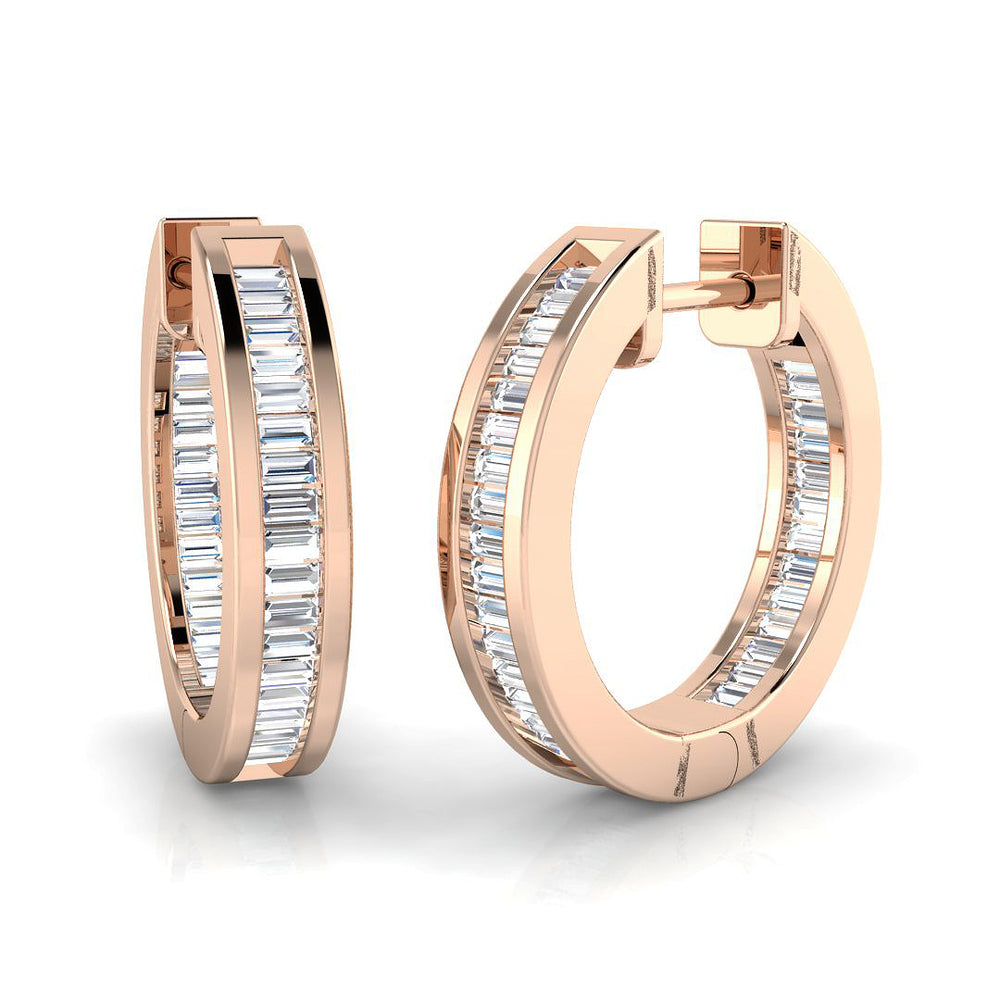 Hoop Earrings - Lumty 0.5ct Gold Pure Elegance