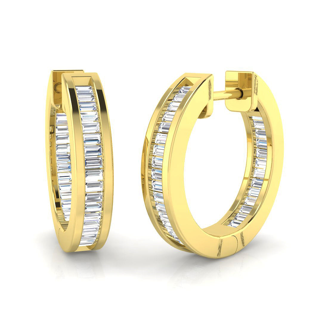 Hoop Earrings - Lumty 0.5ct Gold Pure Elegance