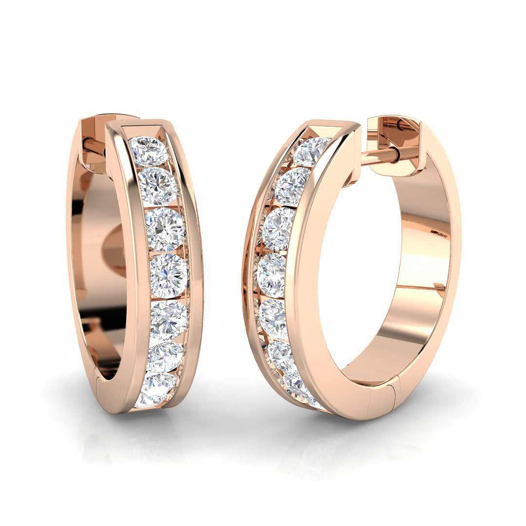 Hoop Earrings - Aster 0.5ct Elegant Luxury Diamond