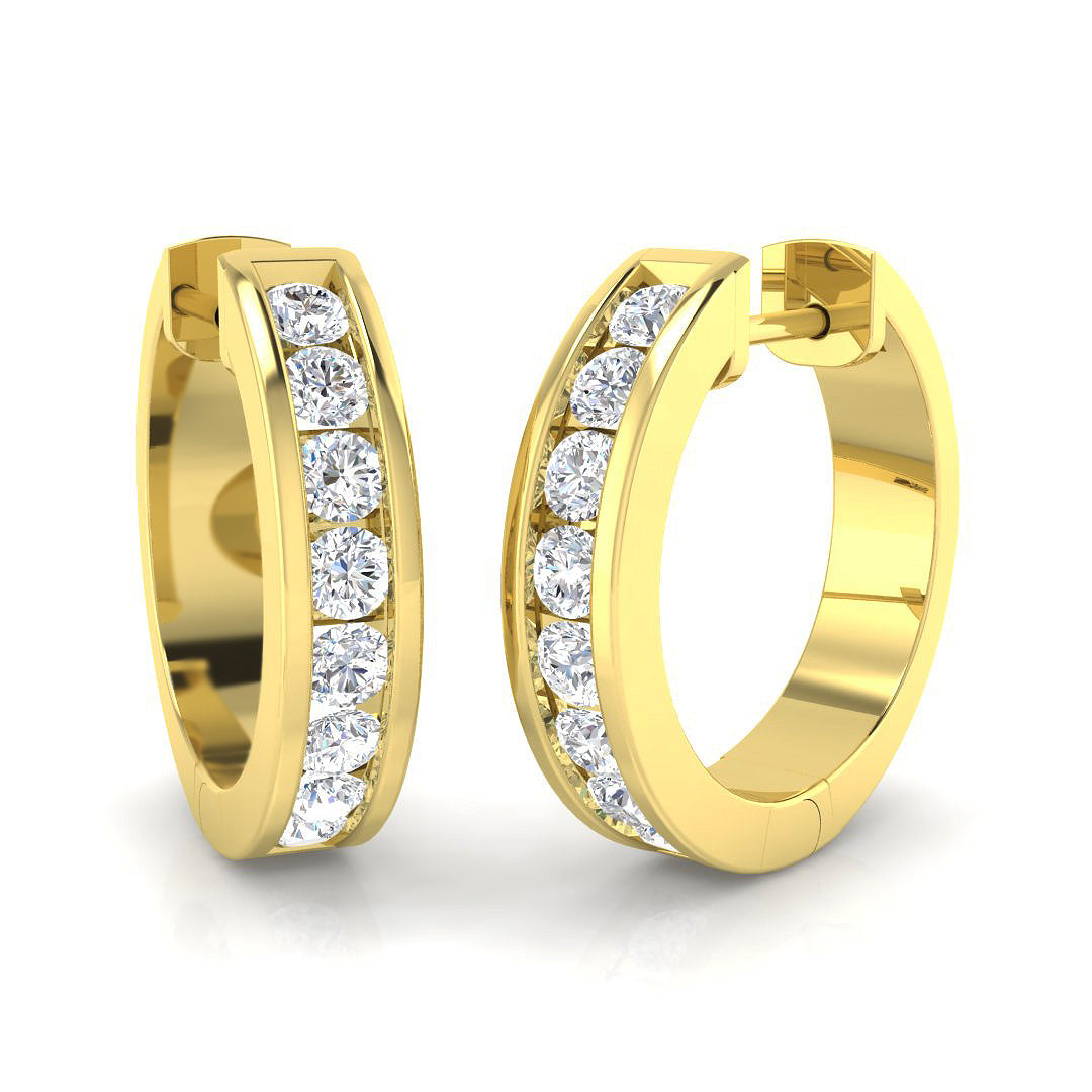 Hoop Earrings - Aster 0.5ct Elegant Luxury Diamond