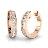 Hoop Earrings - Lumxy 0.25ct Gold Luxe Radiance