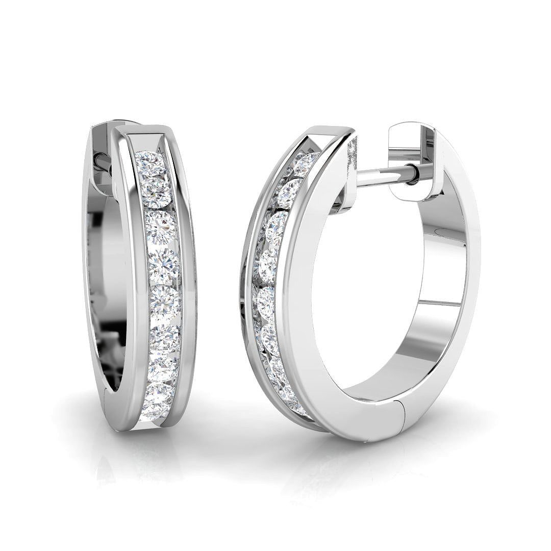 Hoop Earrings - Lumxy 0.25ct Gold Luxe Radiance