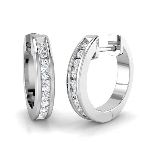 Hoop Earrings - Lumxy 0.25ct Gold Luxe Radiance