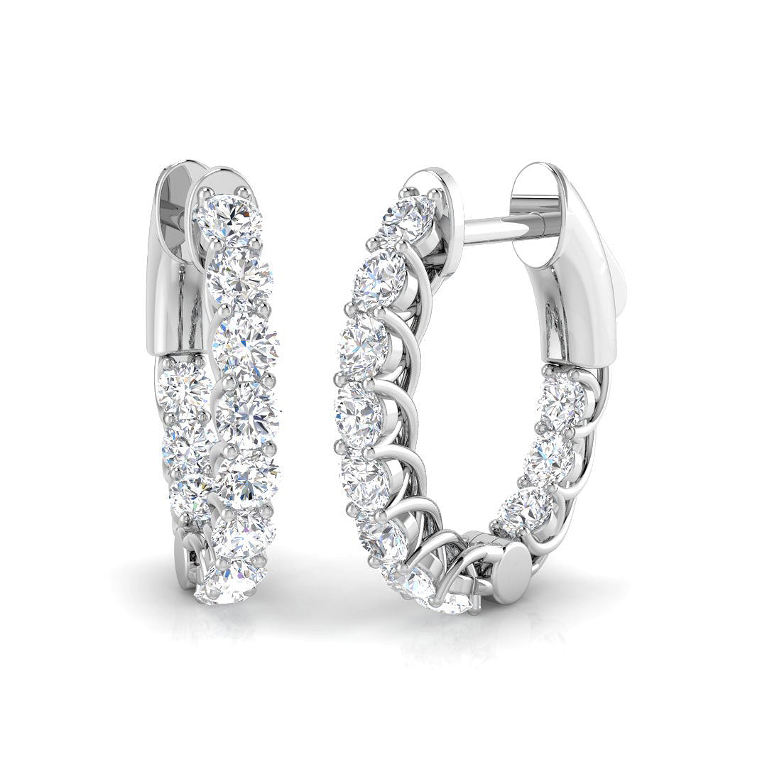 Hoop Earrings - Lumyy 1ct Luxury Gold Grace