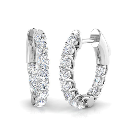 Hoop Earrings - Lumyy 1ct Luxury Gold Grace