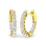 Hoop Earrings - Lumyy 1ct Luxury Gold Grace