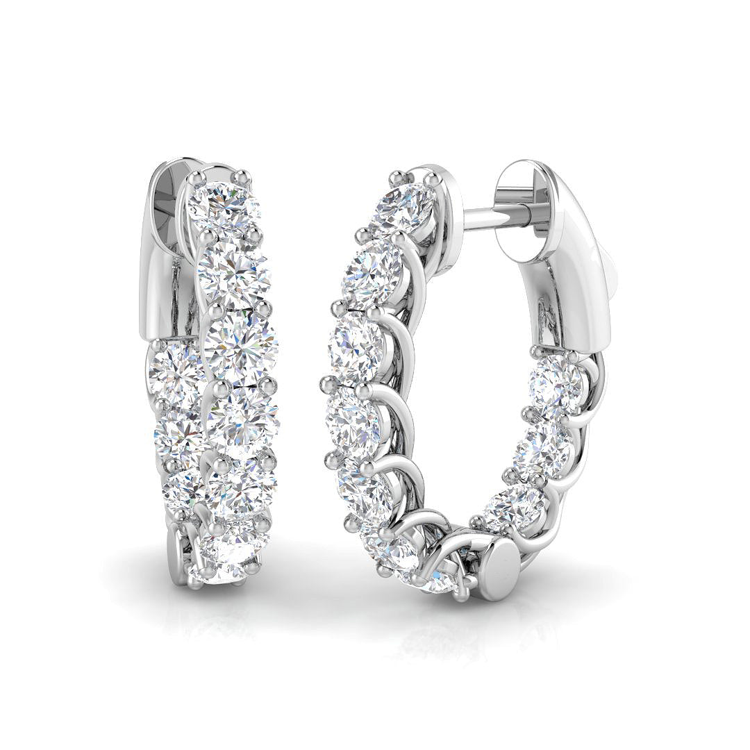Hoop Earrings - Lungy 3ct Gold Statement Luxury