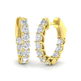 Hoop Earrings - Lungy 3ct Gold Statement Luxury