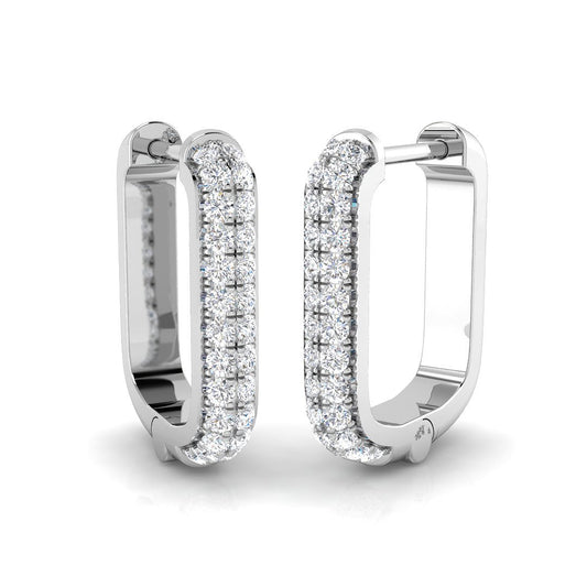 Hoop Earrings - Acorn 0.2ct Gold Pure Radiance