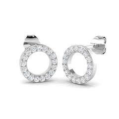 0.30 Carat D-E/VS Lab Grown Diamond Shape Earring 9k White Gold Ready To Ship