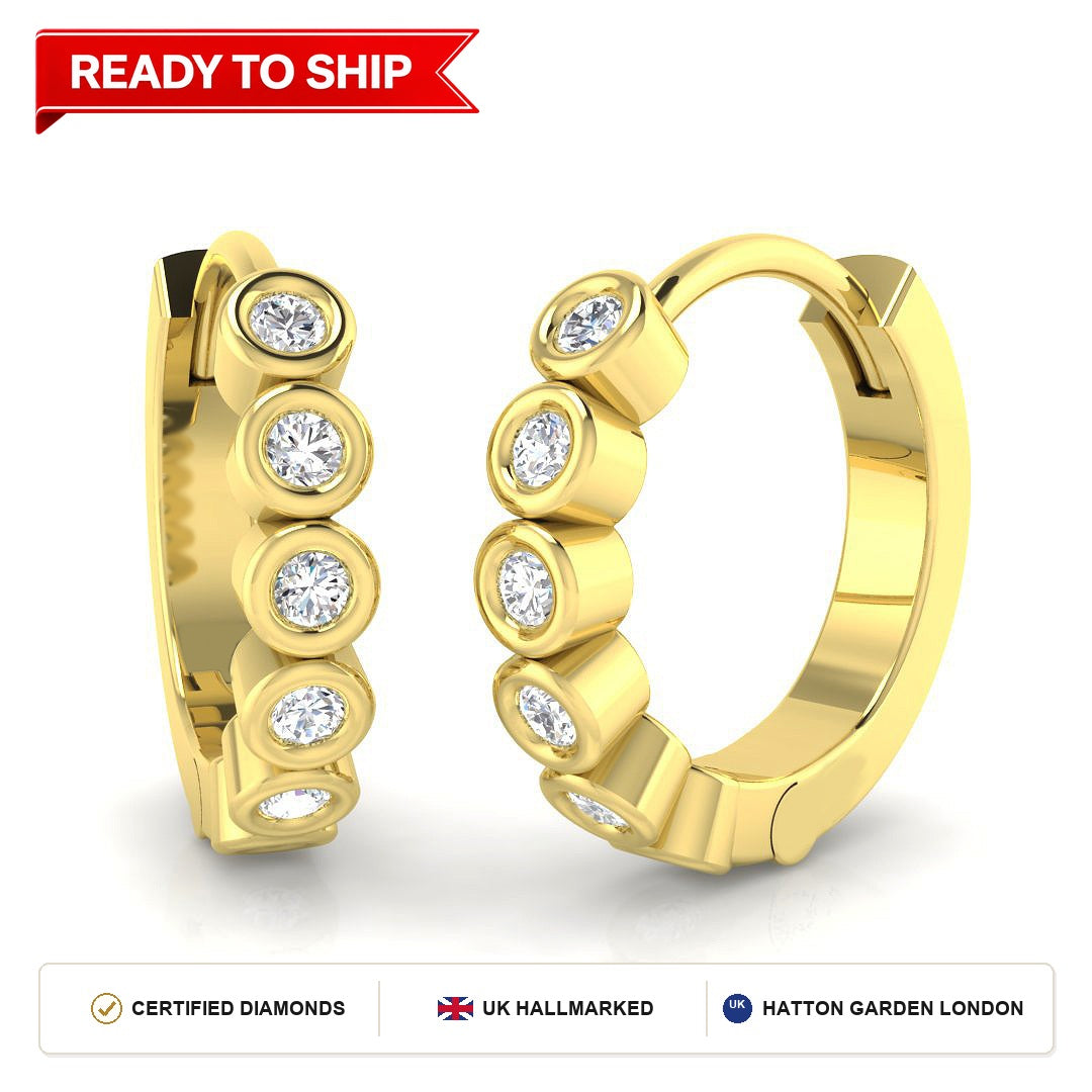 Lab grown diamond earring